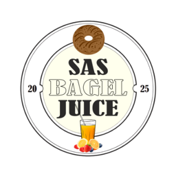 Sas Bagel & Juice logo.